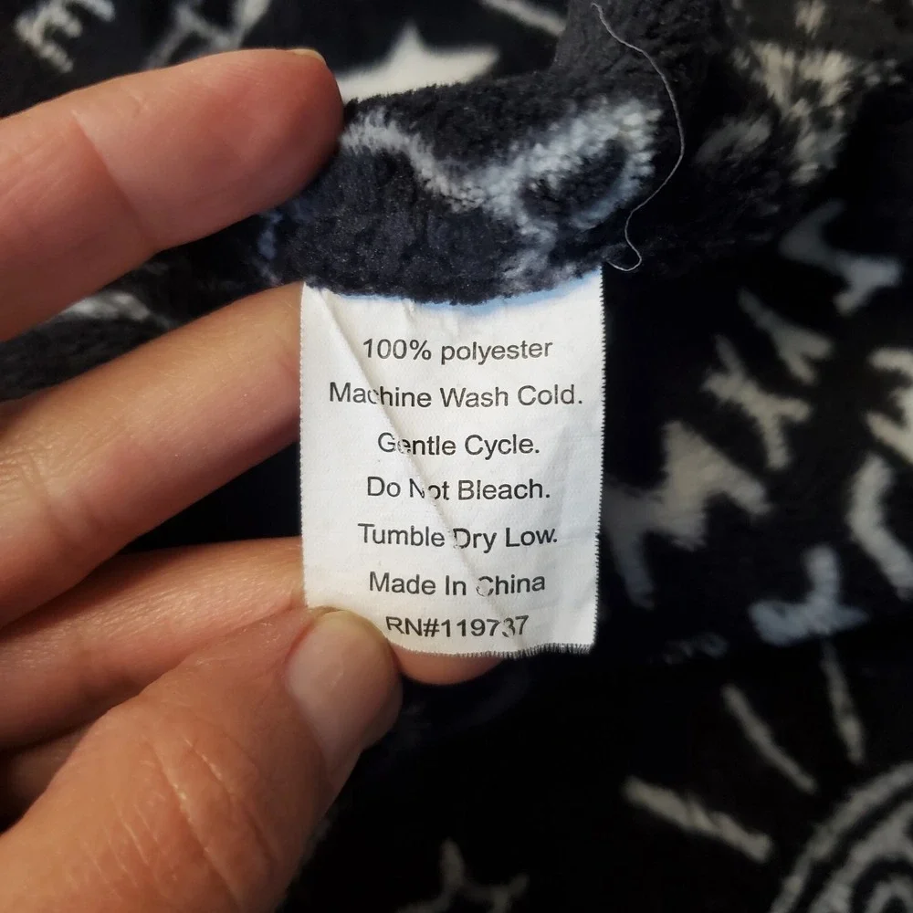 Halloween Ouija Throw Blanket Ultra Plush‎ Palm Astrology Star Sun Moon Black